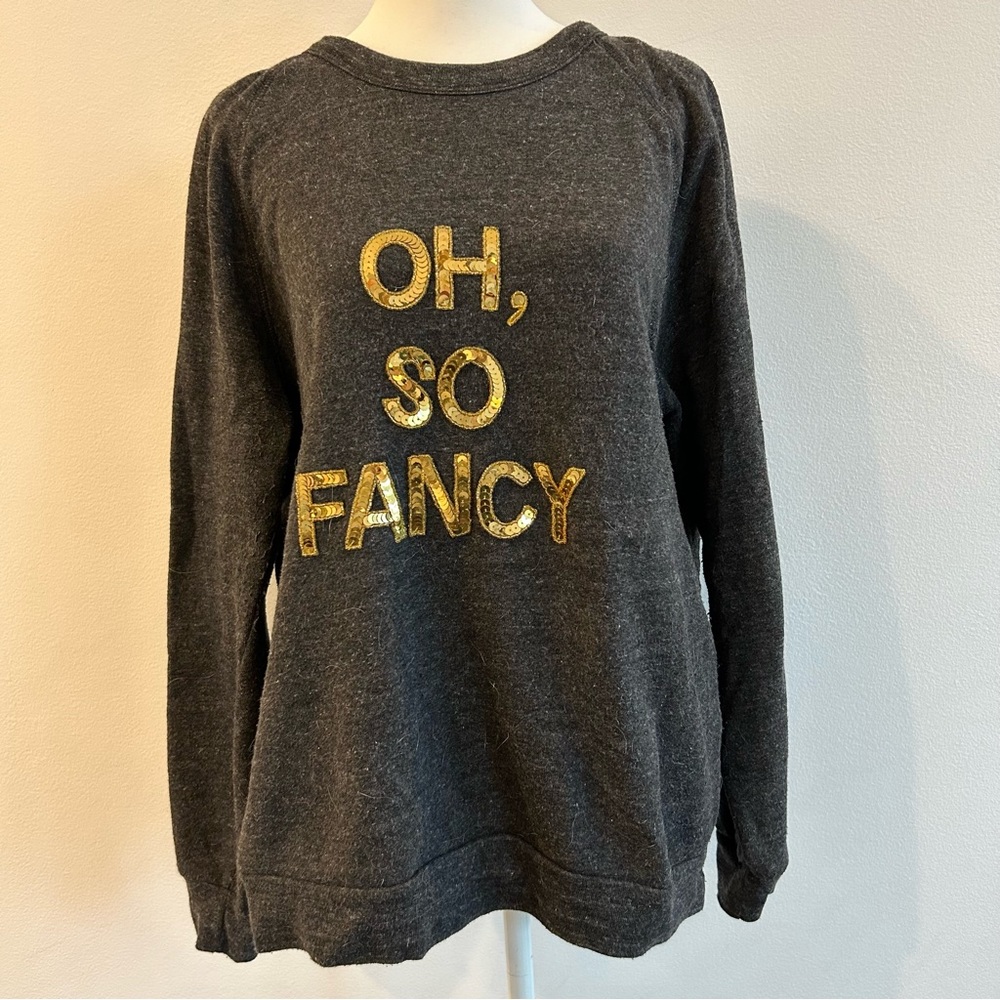 Bow & Drape gray sweatshirt
